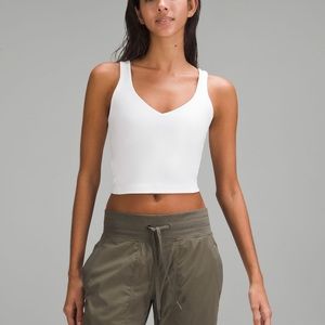 Lululemon White Align Tank/Bra size 4